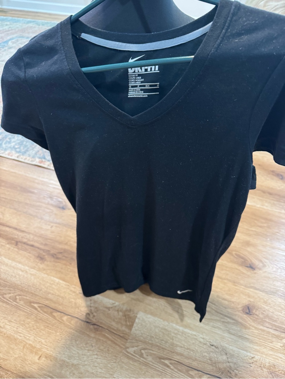 Nike Men’s Black V-Neck Athletic Tee
